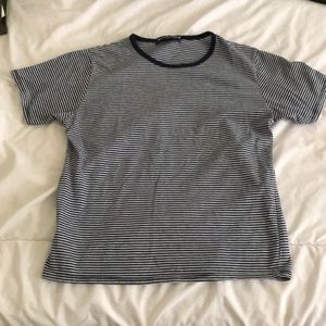 Navy and white stripe shirt